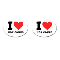 I Love Hot Cakes Cufflinks (oval) by ilovewhateva