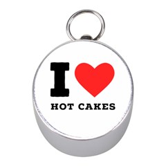 I Love Hot Cakes Mini Silver Compasses by ilovewhateva