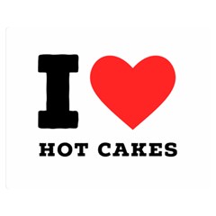 I Love Hot Cakes Premium Plush Fleece Blanket (medium) by ilovewhateva