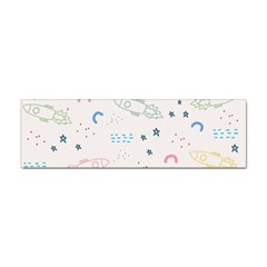 Spaceship Pattern Star Sticker Bumper (10 Pack) by danenraven