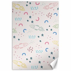 Spaceship Pattern Star Canvas 20  X 30  by danenraven