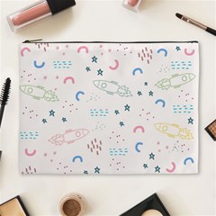 Spaceship Pattern Star Cosmetic Bag (xl) by danenraven