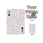 Spaceship Pattern Star Playing Cards 54 Designs (Mini) Front - Spade2