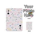 Spaceship Pattern Star Playing Cards 54 Designs (Mini) Front - Spade3