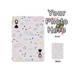 Spaceship Pattern Star Playing Cards 54 Designs (Mini) Front - SpadeQ