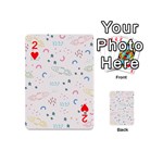 Spaceship Pattern Star Playing Cards 54 Designs (Mini) Front - Heart2