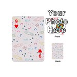 Spaceship Pattern Star Playing Cards 54 Designs (Mini) Front - Heart9