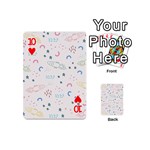 Spaceship Pattern Star Playing Cards 54 Designs (Mini) Front - Heart10