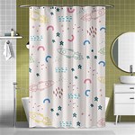 Spaceship Pattern Star Shower Curtain 48  x 72  (Small)  Curtain(48  X 72 ) - 42.18 x64.8  Curtain(48  X 72 )