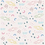 Spaceship Pattern Star Play Mat (Rectangle) Front