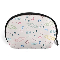 Spaceship Pattern Star Accessory Pouch (large) by danenraven