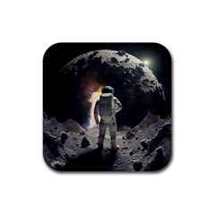 Astronaut Space Walk Rubber Coaster (square) by danenraven