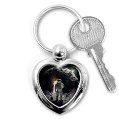 Astronaut Space Walk Key Chain (heart) by danenraven