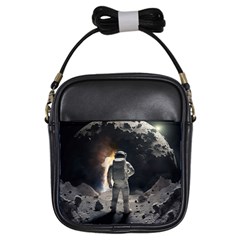 Astronaut Space Walk Girls Sling Bag by danenraven