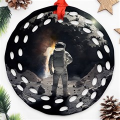 Astronaut Space Walk Ornament (round Filigree) by danenraven