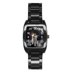 Astronaut Space Walk Stainless Steel Barrel Watch by danenraven