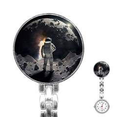 Astronaut Space Walk Stainless Steel Nurses Watch by danenraven