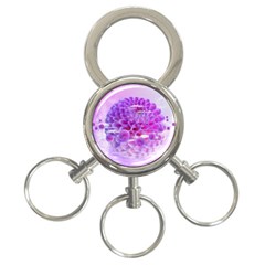 Dahlia Blossom Bloom Dahlias Fall 3-ring Key Chain