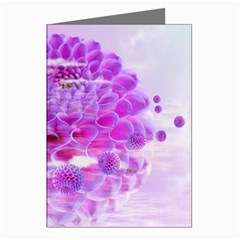 Dahlia Blossom Bloom Dahlias Fall Greeting Cards (pkg Of 8) by danenraven