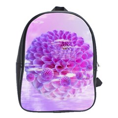 Dahlia Blossom Bloom Dahlias Fall School Bag (large) by danenraven