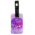 Dahlia Blossom Bloom Dahlias Fall Luggage Tag (one side) Front