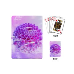 Dahlia Blossom Bloom Dahlias Fall Playing Cards Single Design (mini) by danenraven