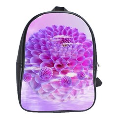 Dahlia Blossom Bloom Dahlias Fall School Bag (xl) by danenraven