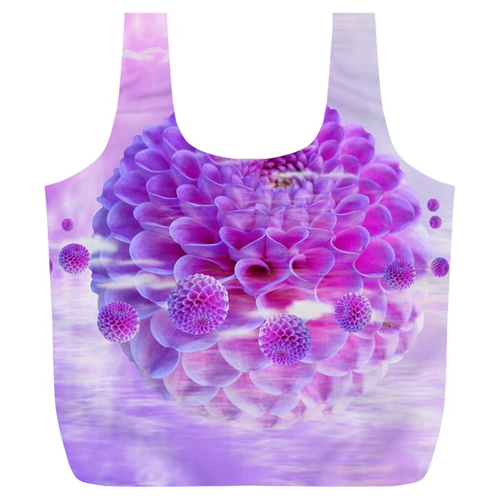 Dahlia Blossom Bloom Dahlias Fall Full Print Recycle Bag (XL)