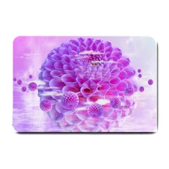 Dahlia Blossom Bloom Dahlias Fall Small Doormat by danenraven