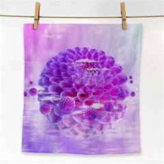 Dahlia Blossom Bloom Dahlias Fall Face Towel by danenraven