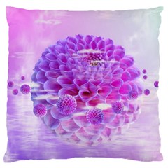 Dahlia Blossom Bloom Dahlias Fall Standard Premium Plush Fleece Cushion Case (one Side) by danenraven