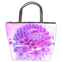 Dahlia Blossom Bloom Dahlias Fall Bucket Bag by danenraven