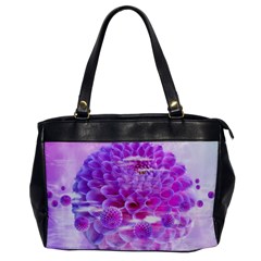 Dahlia Blossom Bloom Dahlias Fall Oversize Office Handbag by danenraven