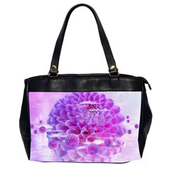 Dahlia Blossom Bloom Dahlias Fall Oversize Office Handbag (2 Sides) by danenraven