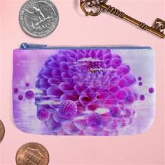 Dahlia Blossom Bloom Dahlias Fall Large Coin Purse by danenraven