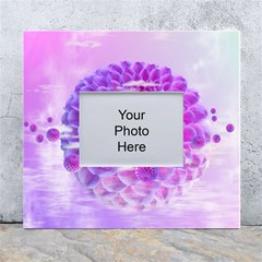 Dahlia Blossom Bloom Dahlias Fall White Wall Photo Frame 5  X 7  by danenraven