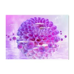 Dahlia Blossom Bloom Dahlias Fall Crystal Sticker (a4) by danenraven