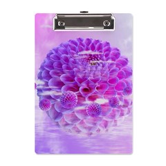 Dahlia Blossom Bloom Dahlias Fall A5 Acrylic Clipboard by danenraven