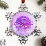 Dahlia Blossom Bloom Dahlias Fall Metal Large Snowflake Ornament Front