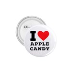 I love Apple candy 1.75  Buttons Front