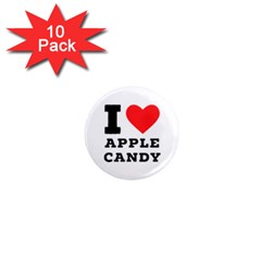 I Love Apple Candy 1  Mini Magnet (10 Pack)  by ilovewhateva