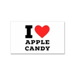 I love Apple candy Sticker (Rectangular) Front