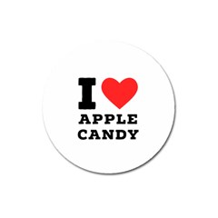 I Love Apple Candy Magnet 3  (round) by ilovewhateva