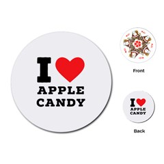 I Love Apple Candy Playing Cards Single Design (round) by ilovewhateva