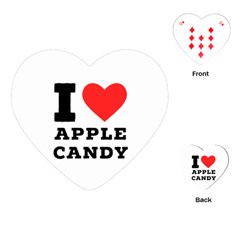 I Love Apple Candy Playing Cards Single Design (heart) by ilovewhateva