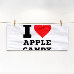 I Love Apple Candy Hand Towel by ilovewhateva