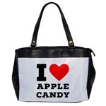 I love Apple candy Oversize Office Handbag Front