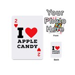 I love Apple candy Playing Cards 54 Designs (Mini) Front - Heart2