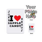 I love Apple candy Playing Cards 54 Designs (Mini) Front - Joker1