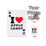 I love Apple candy Playing Cards 54 Designs (Mini) Front - Spade10